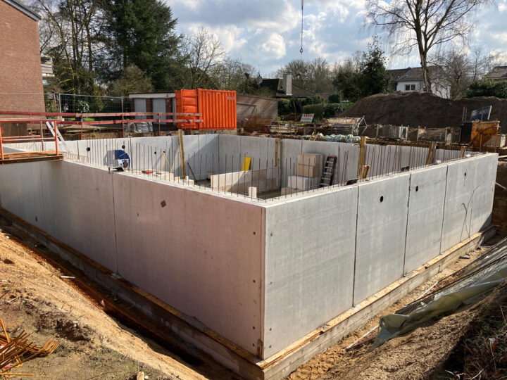 Arbeiten in der Baugrube